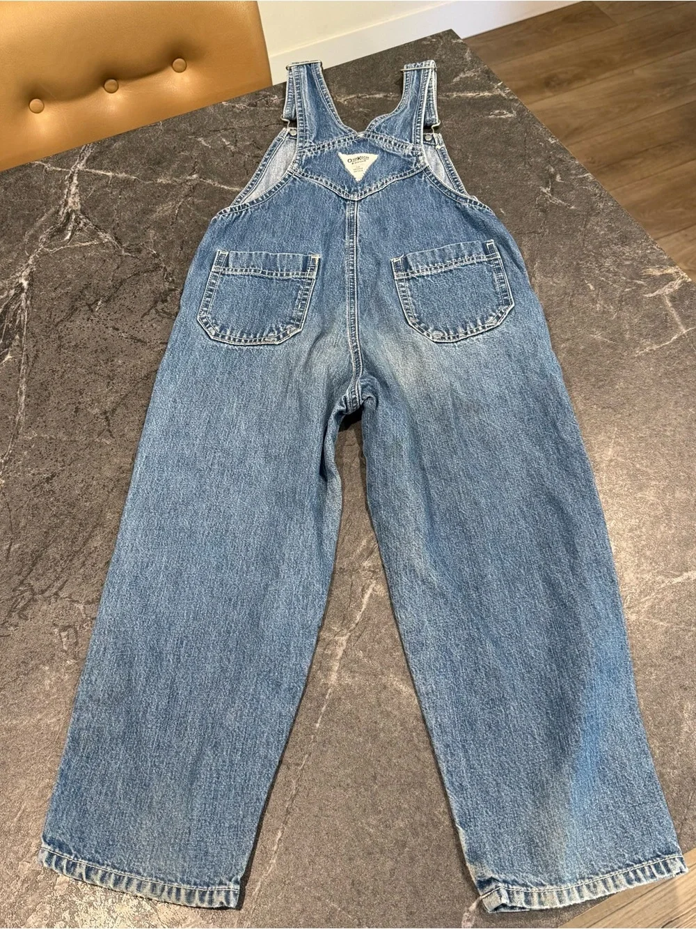 Vintage Oshkosh B’Gosh overalls girls size 6 kids blue denim
